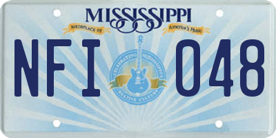 MS license plate NFI048