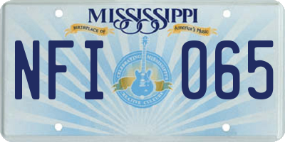 MS license plate NFI065