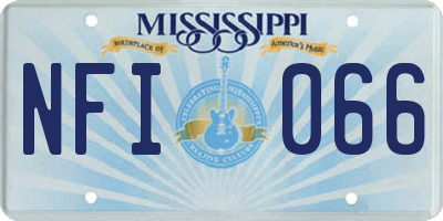 MS license plate NFI066