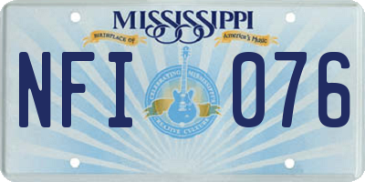 MS license plate NFI076