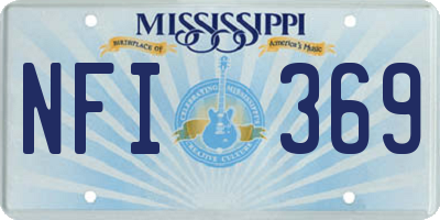 MS license plate NFI369