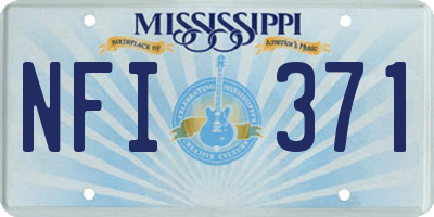 MS license plate NFI371