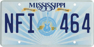 MS license plate NFI464