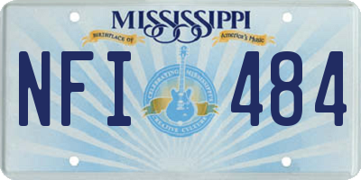 MS license plate NFI484