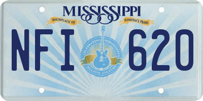 MS license plate NFI620