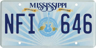 MS license plate NFI646