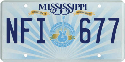 MS license plate NFI677