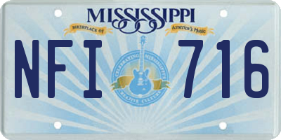 MS license plate NFI716