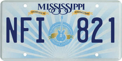 MS license plate NFI821