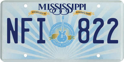 MS license plate NFI822
