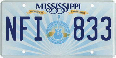 MS license plate NFI833