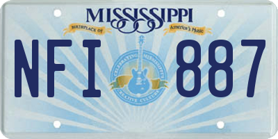 MS license plate NFI887