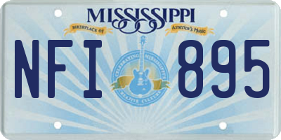 MS license plate NFI895