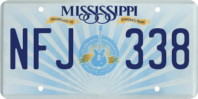 MS license plate NFJ338