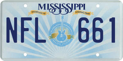 MS license plate NFL661