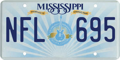 MS license plate NFL695