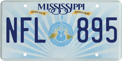 MS license plate NFL895