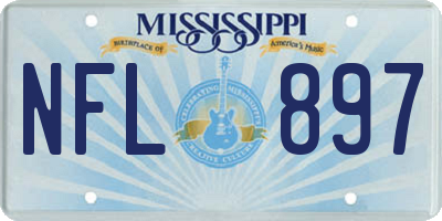 MS license plate NFL897