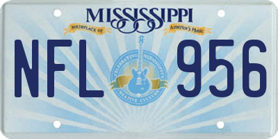 MS license plate NFL956