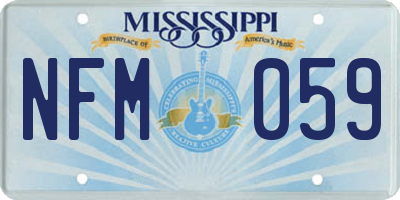 MS license plate NFM059