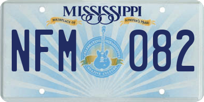 MS license plate NFM082