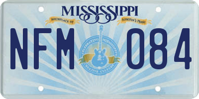 MS license plate NFM084