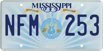 MS license plate NFM253