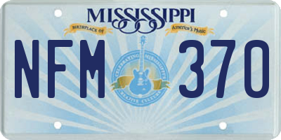 MS license plate NFM370