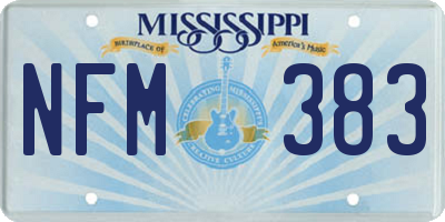 MS license plate NFM383