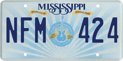 MS license plate NFM424
