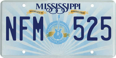 MS license plate NFM525