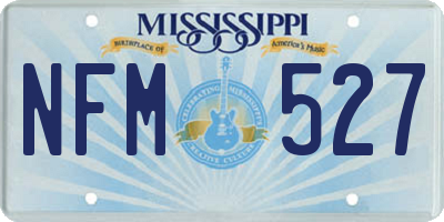 MS license plate NFM527