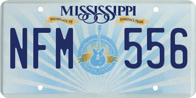 MS license plate NFM556