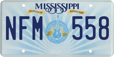MS license plate NFM558