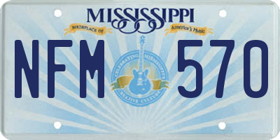 MS license plate NFM570