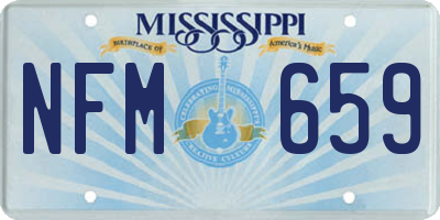 MS license plate NFM659
