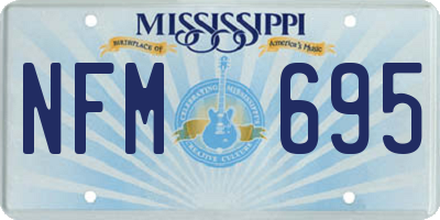 MS license plate NFM695
