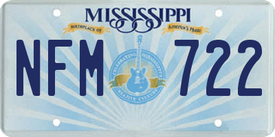 MS license plate NFM722