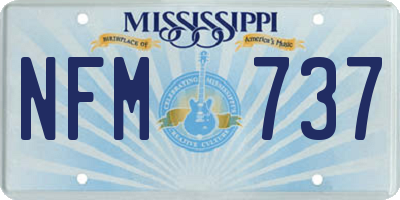 MS license plate NFM737