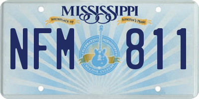 MS license plate NFM811