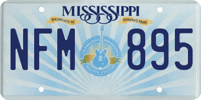 MS license plate NFM895