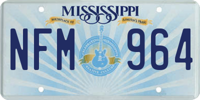 MS license plate NFM964