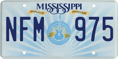 MS license plate NFM975