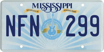 MS license plate NFN299