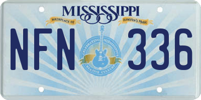MS license plate NFN336