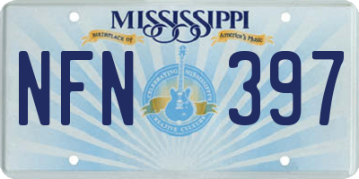 MS license plate NFN397