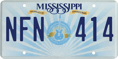 MS license plate NFN414