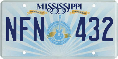 MS license plate NFN432