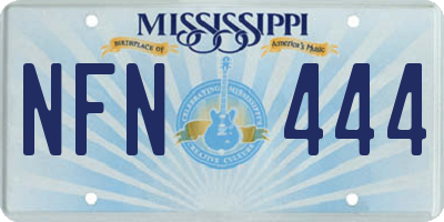 MS license plate NFN444