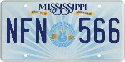 MS license plate NFN566